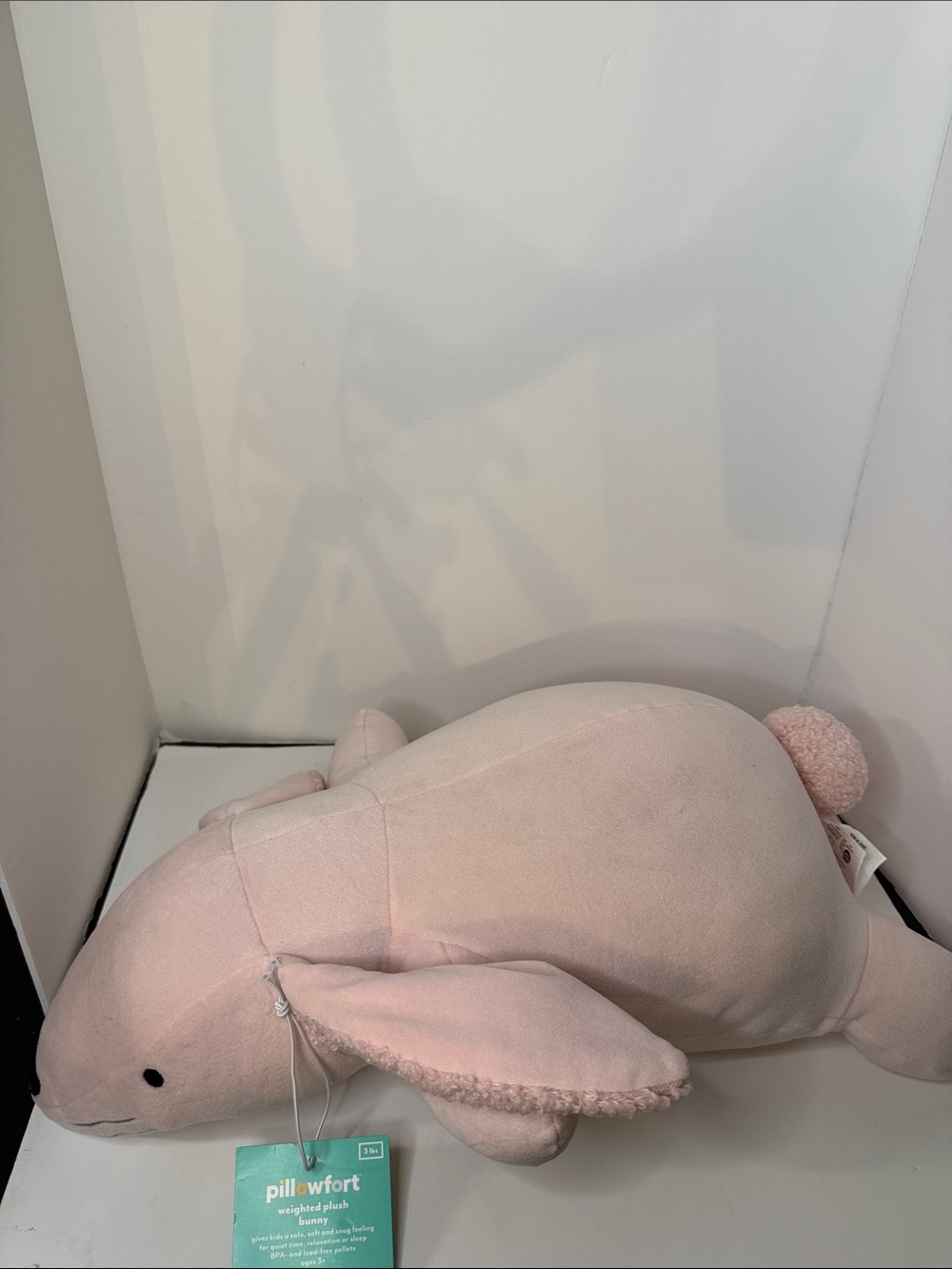 Pillow fort plush weighted bunny pillow